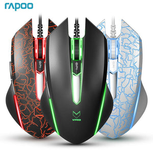 Rapoo V18 Gaming Mouse 6 Buttons Wired USB Optical Mice