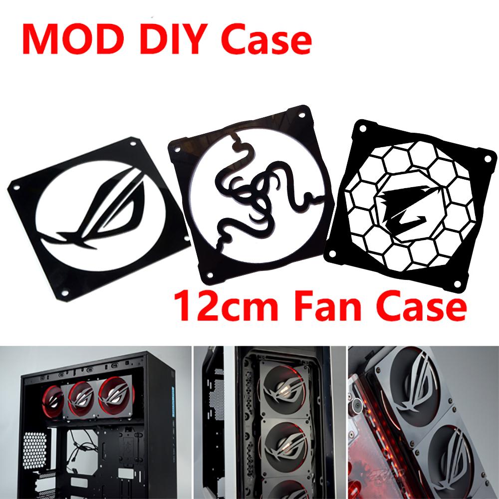 MOD DIY 12cm X 12cm Fan Cover Radiator Decorative Cover Water Cooling