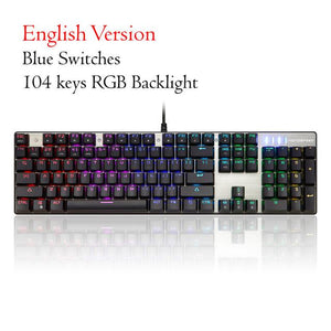 Gaming Keyboard Mechanical Keyboards USB Wired Ergonomic LED RGB Backlight