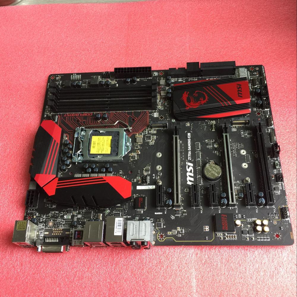 MSI motherboard for Z170A GAMING M5 LGA 1151 DDR4 for I3 I5 I7 14nm CPU USB3.0 USB3.1 64GB Z170 desktop motherboard