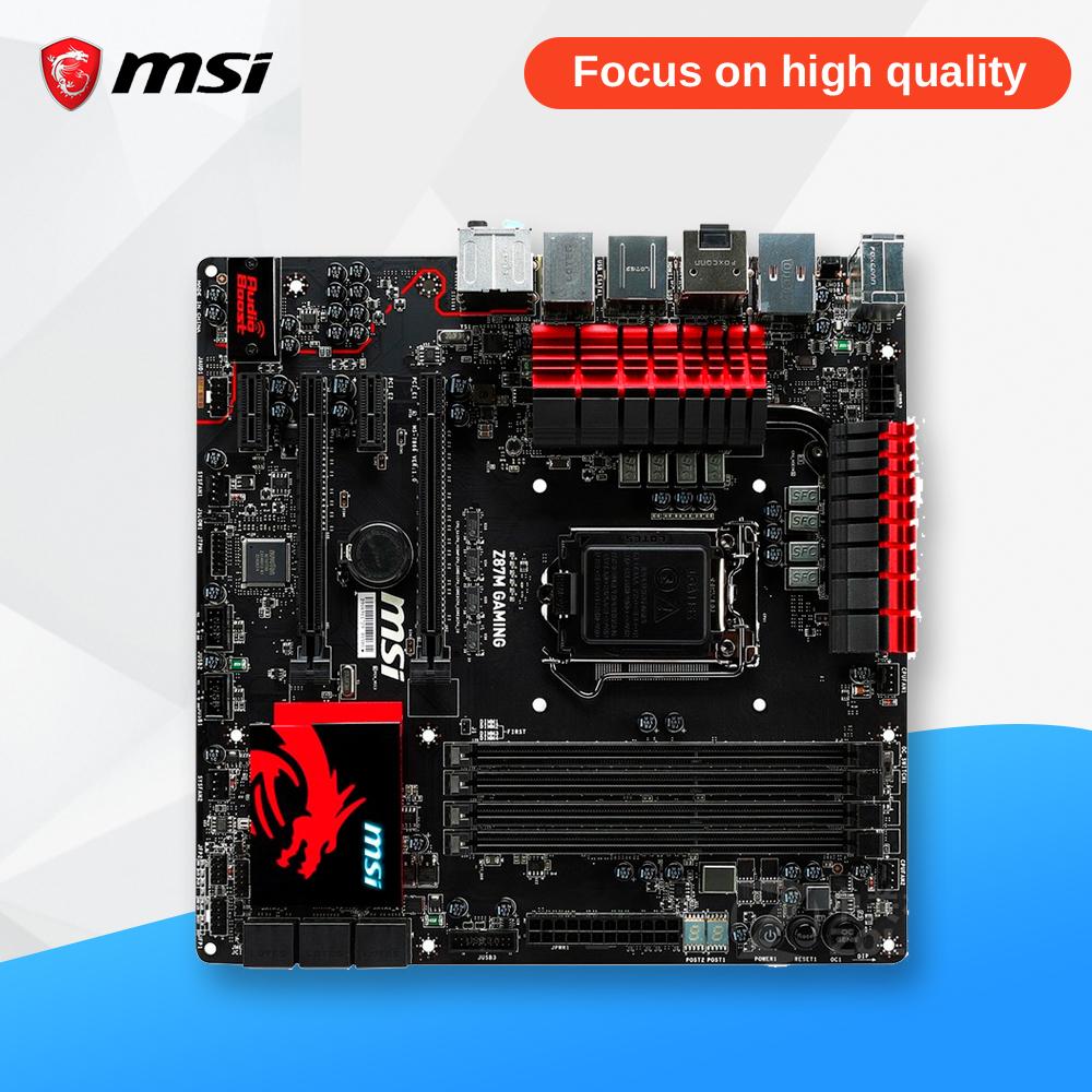 MSI Z87M GAMING Original Used Desktop Motherboard