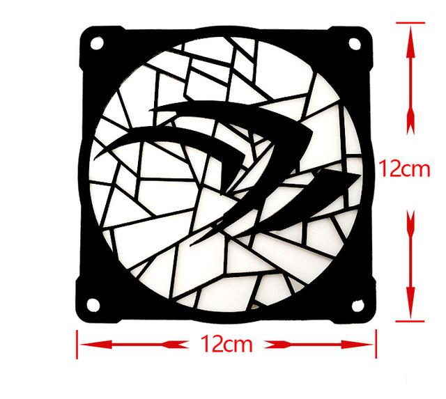 MOD DIY 12cm X 12cm Fan Cover Radiator Decorative Cover Water Cooling