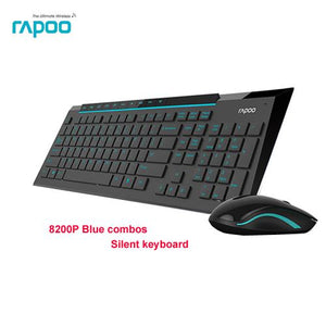 Rapoo 8200P Multimedia Silent Wireless Keyboard and Mouse Combo