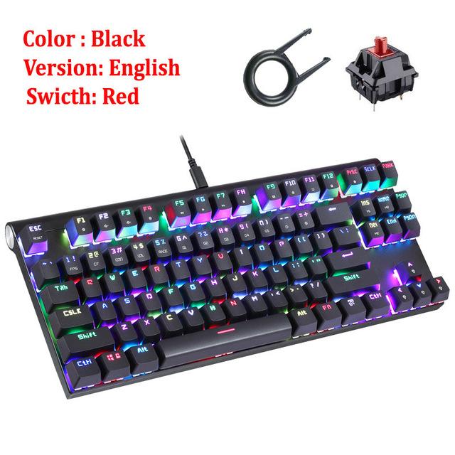 Wired Mechanical Gaming Keyboard LED Backlit