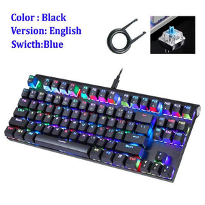 Wired Mechanical Gaming Keyboard LED Backlit