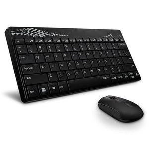 Rapoo 8000 Multimedia Mini Slim USB 2.4G Wireless Keyboard & mouse Combo