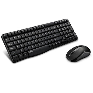 Rapoo X1800S Waterproof Multimedia Wireless Keyboard Mouse Combos Optical 2.4G